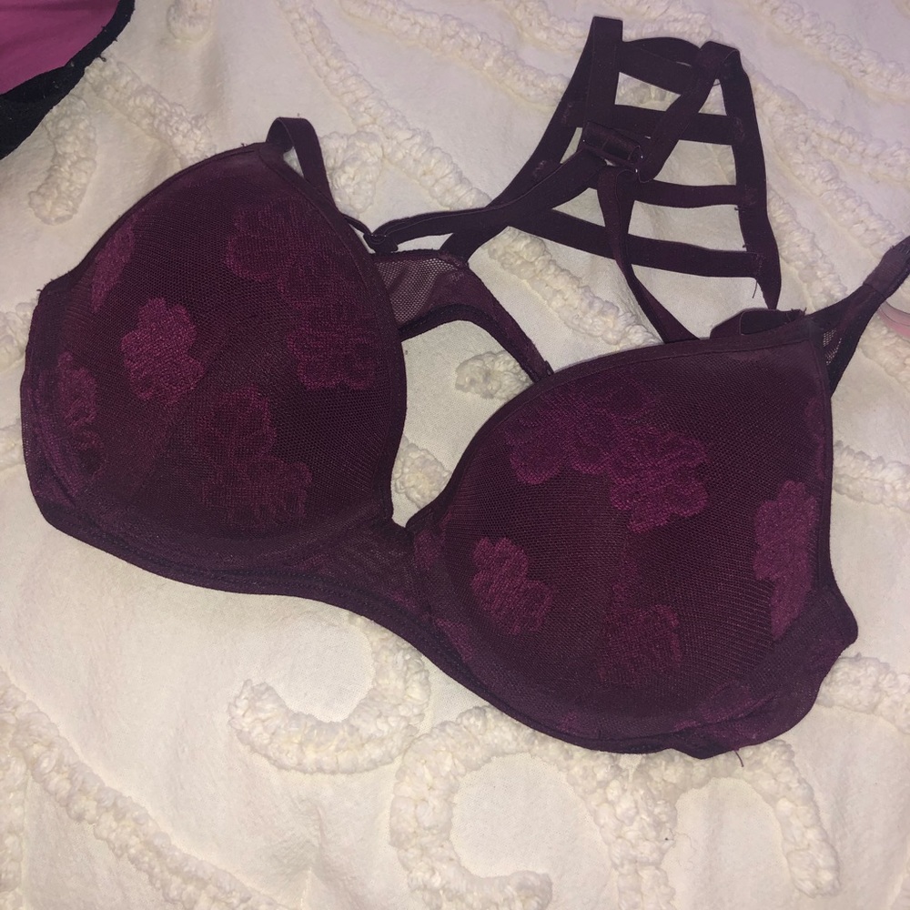 PINK lace bra, 34A